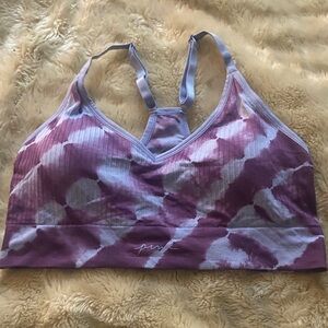 PINK Victoria's Secret Lavender Tie-Dye Sports Bra